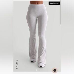 Myoutfitonline pro-technical flared leggings - light heather gray medium/short